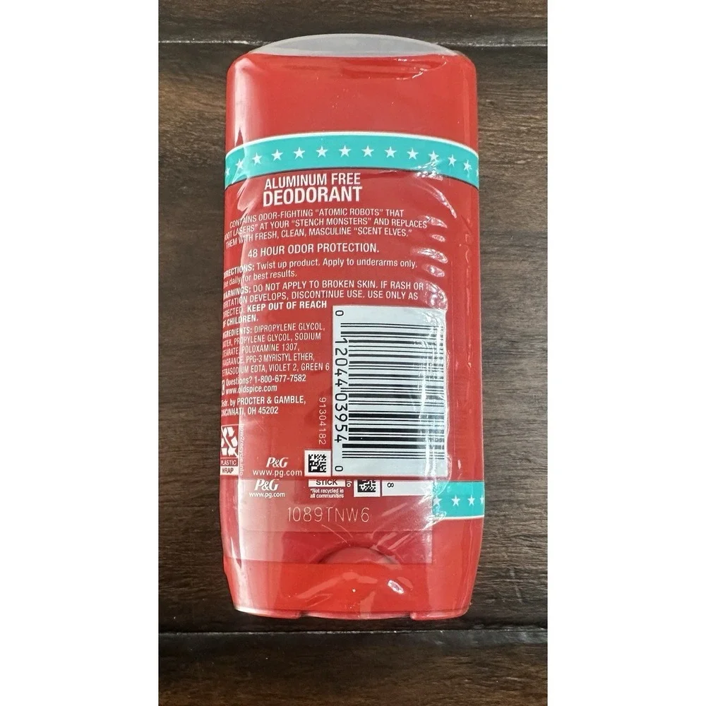 Old Spice Pure Sport High Endurance 3oz Deodorant Aluminum Free Value 2 Pack NEW
